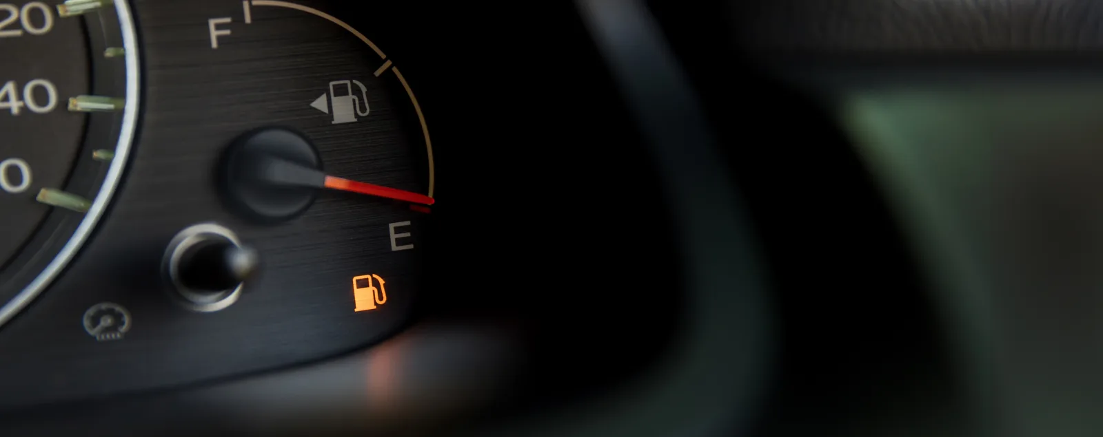 Low fuel warning light before requesting emergency fuel delivery in Jacksonville